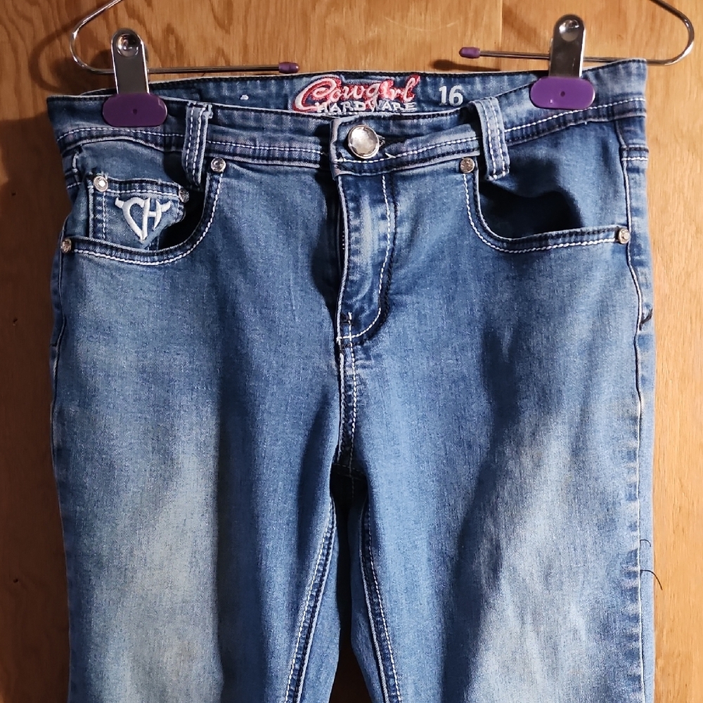 Girls Cowgirl Hardware jeans 16